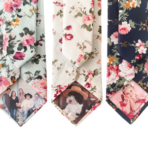Personalized Picture Skinny Ties