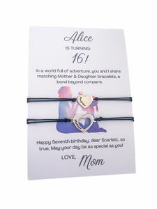 Personalized Birthday Bracelets For You & Me