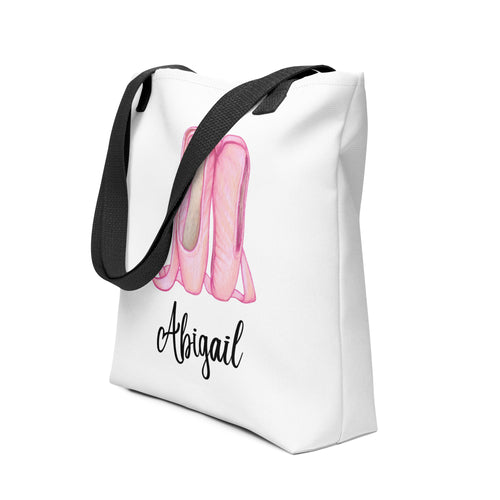 Personalized Ballet Slippers Tote bag