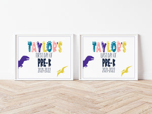 Personalized First & Last Day of School Digital Print
