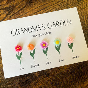 Grandma's Garden Mini Magnet Set